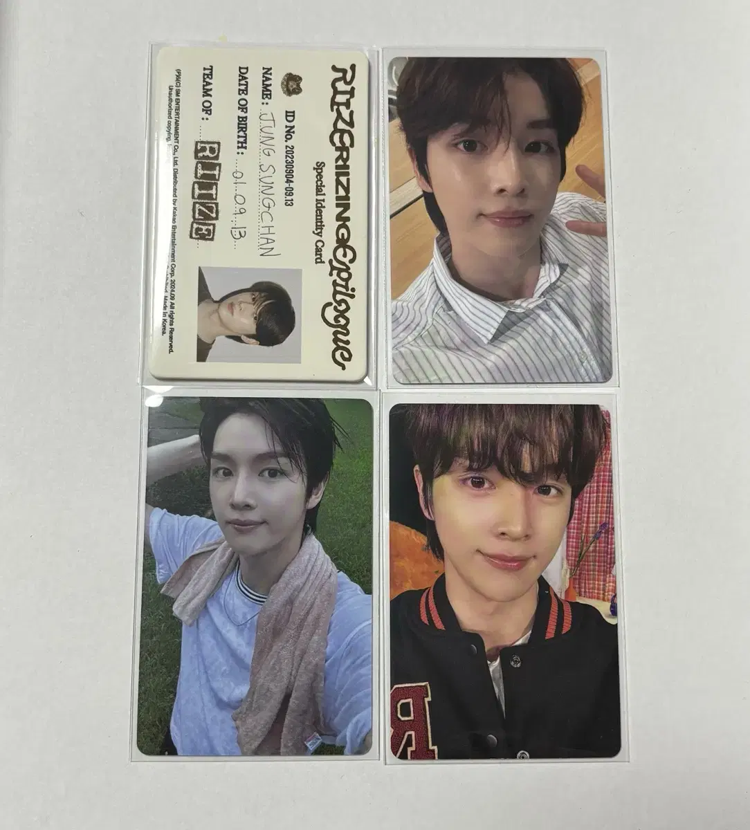 Rize sungchan Travel bag photocard + ID card bulk wts Sell