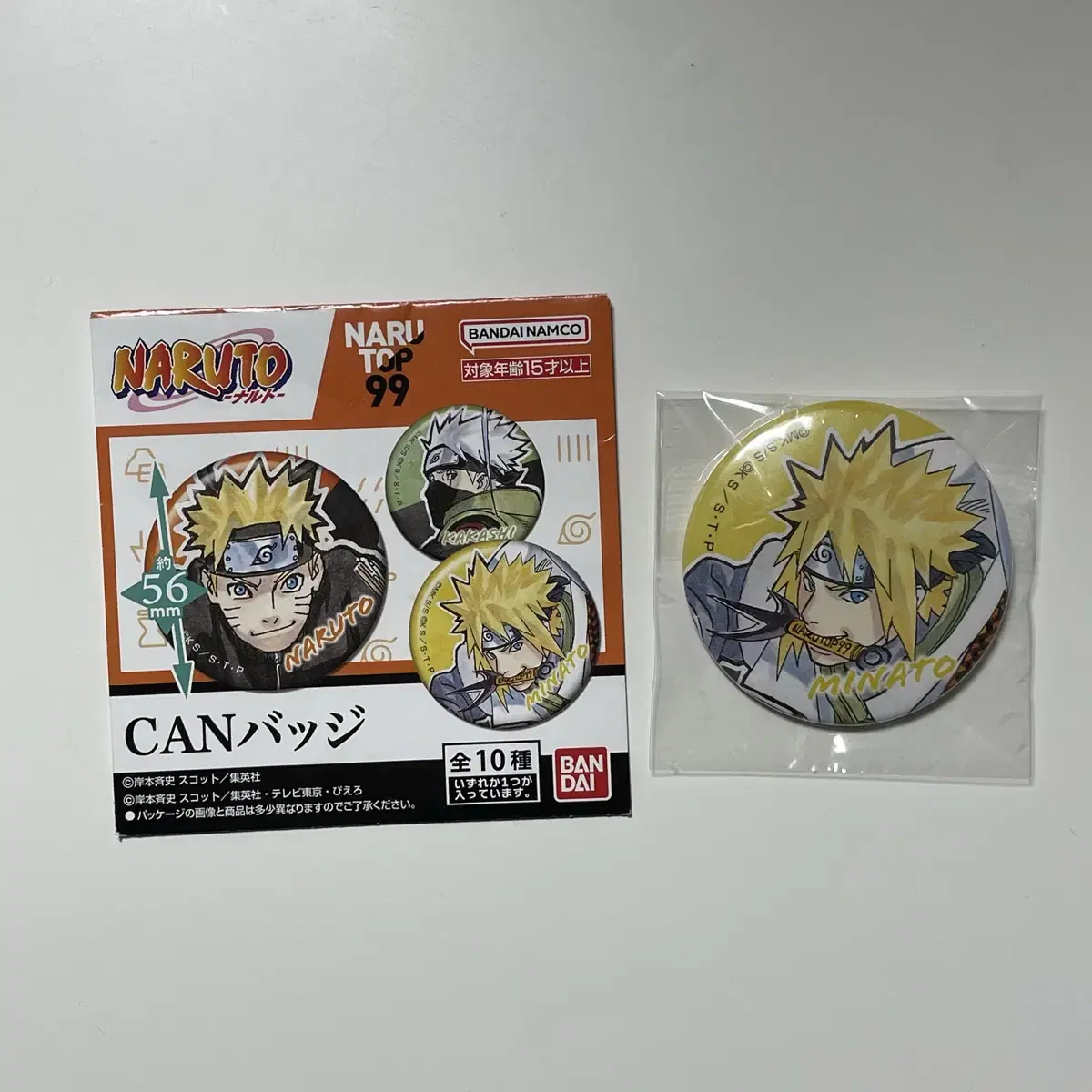 Naruto Original Art Can Badge Minato