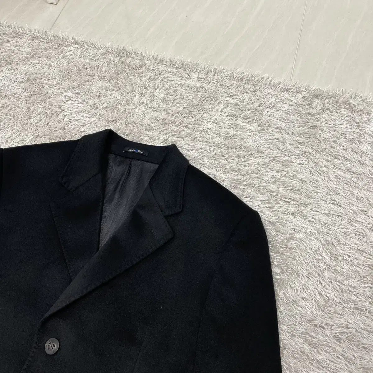 [L]Single 100% cashmere long coat