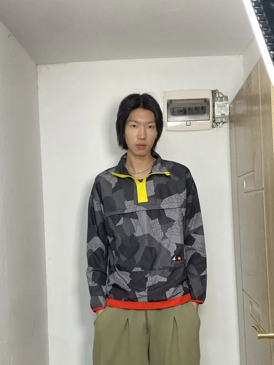 Adidas Lego Pattern Windbreaker L