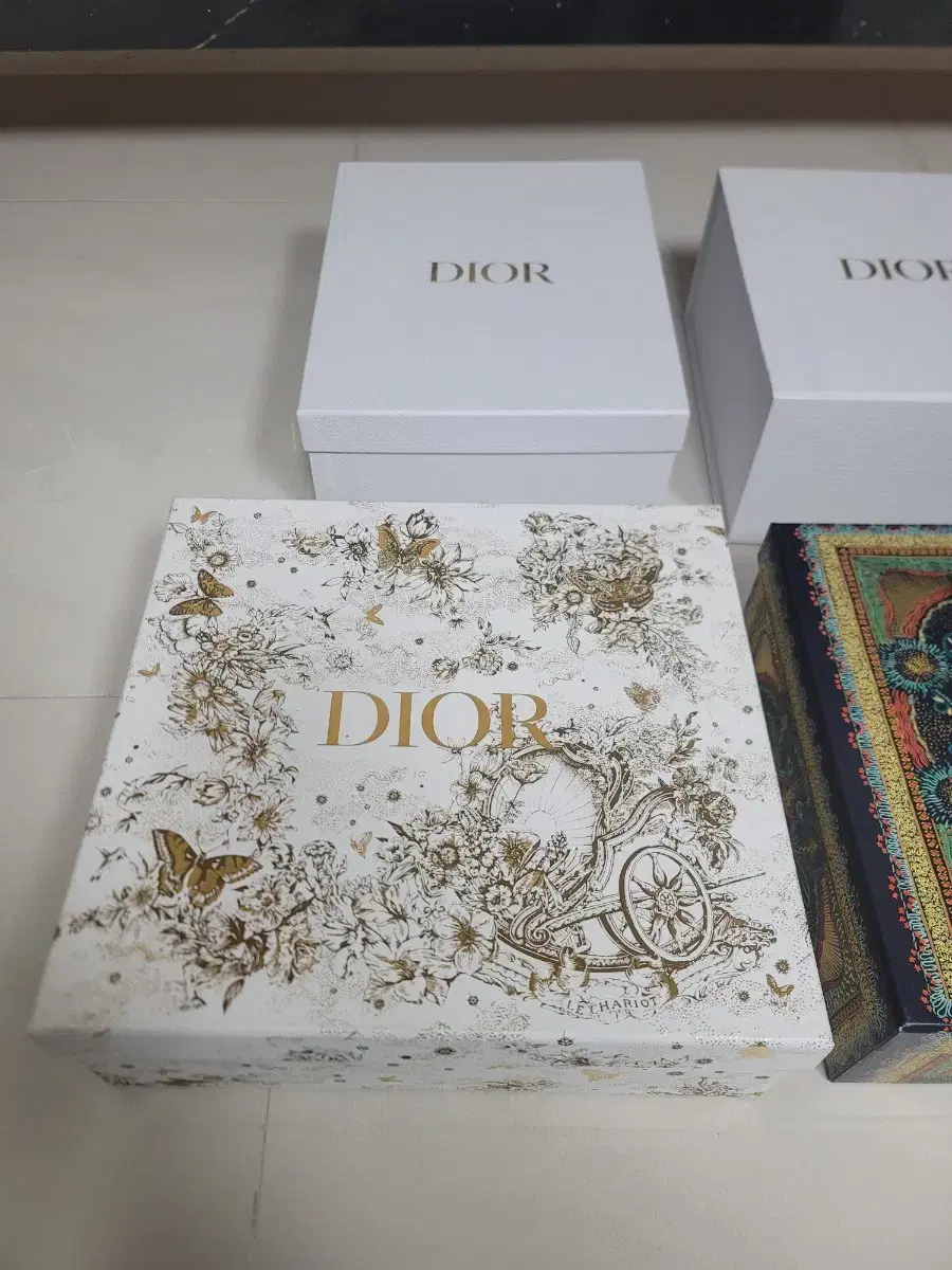 Full set of Dior bag box liners and sticker ribbon invoices