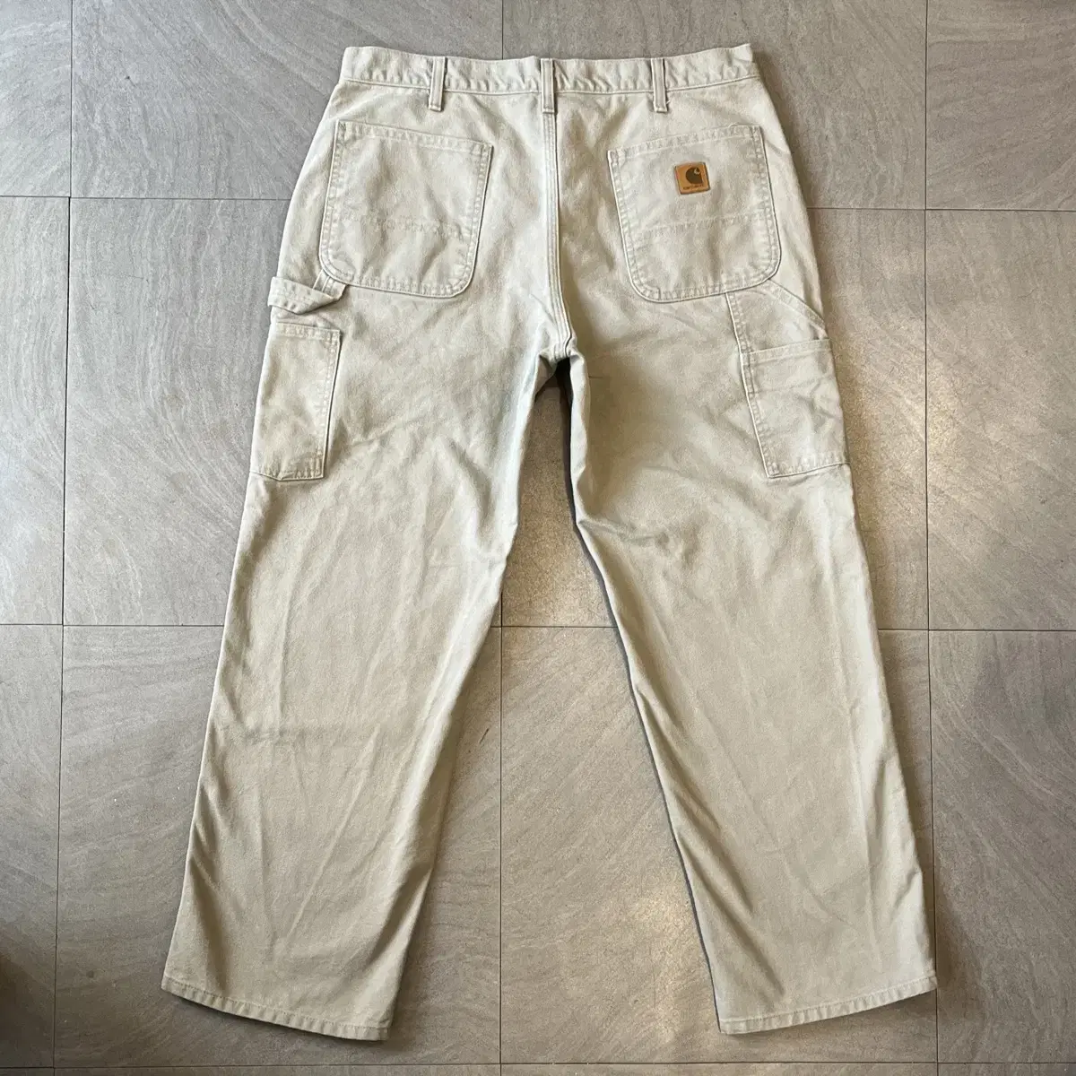 Calhart Original Light Gray Carpenter Canvas Pants