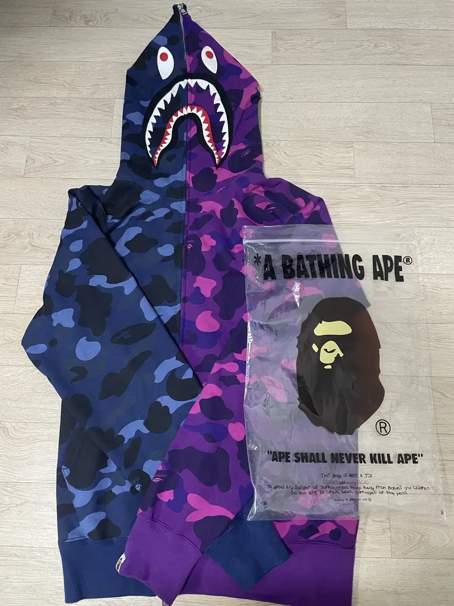 [New]Vape Camo Shark Hoodie Zip Up