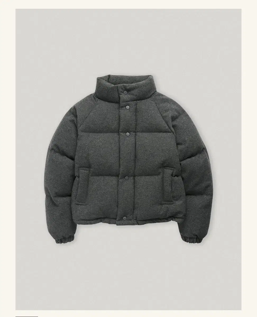 Midhope Wool Down Jacket Gray 스무드무드 패딩