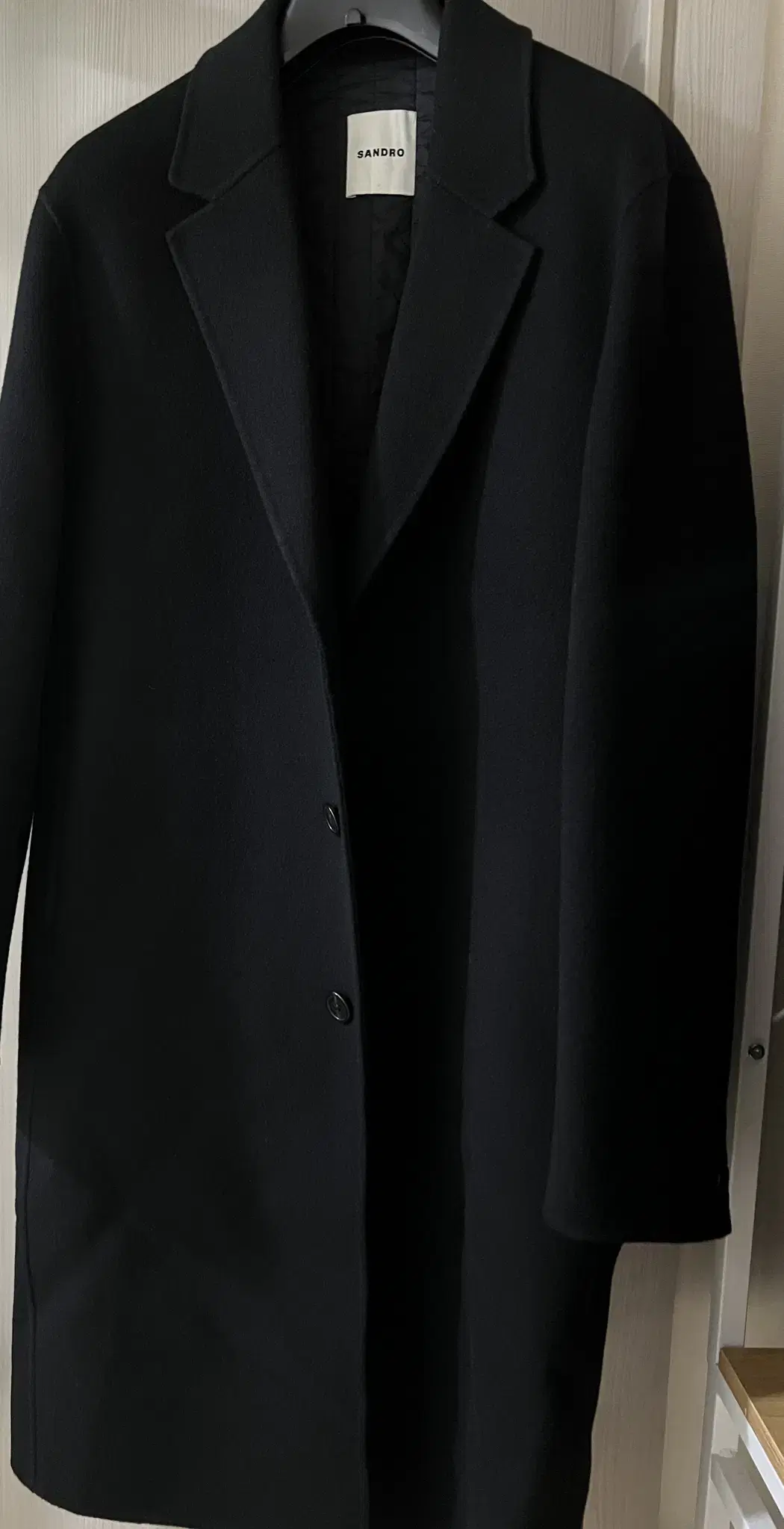 Sandro/ Cashmere blend coat black / L