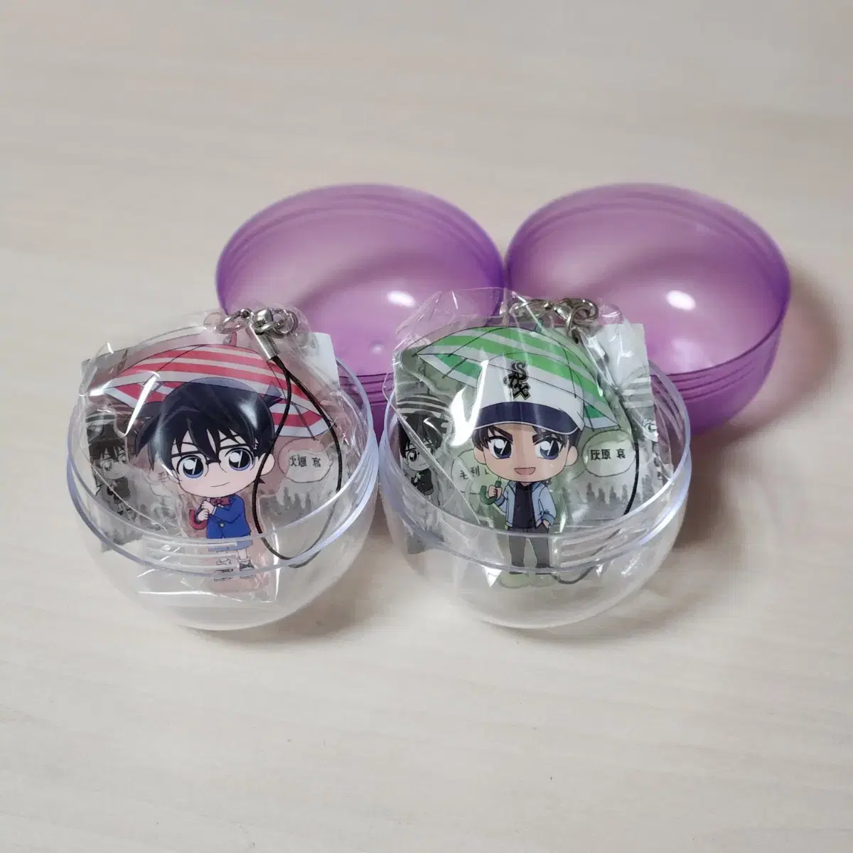 [plastic unsealed] Detective Conan Heinseong Heiji acrylic keyring set