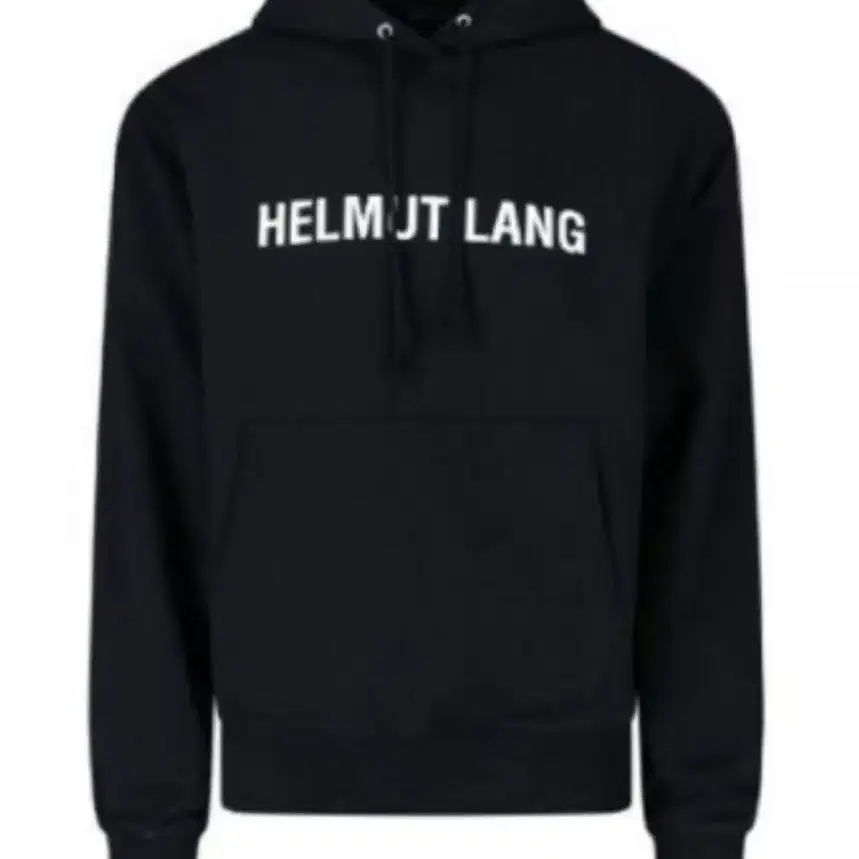 헬무트랭 로고 후드티 블랙 L 100~105 검정 HELMUTLANG