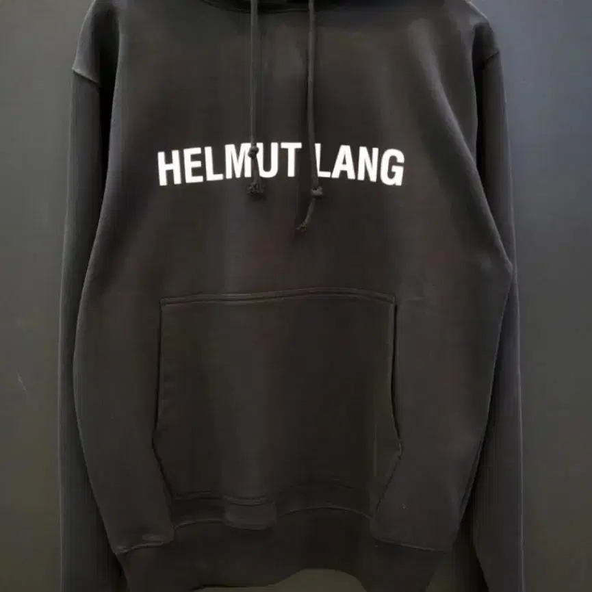 헬무트랭 로고 후드티 블랙 L 100~105 검정 HELMUTLANG