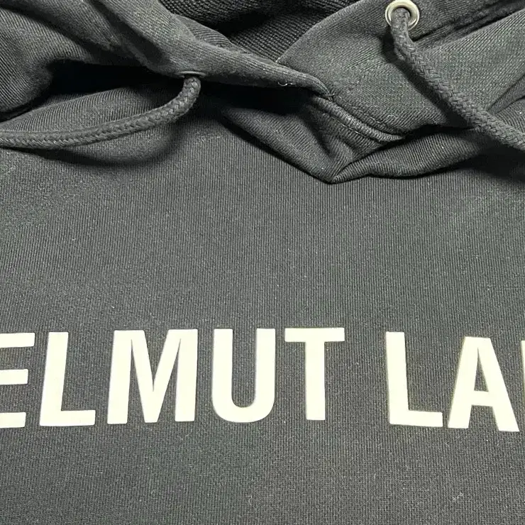 헬무트랭 로고 후드티 블랙 L 100~105 검정 HELMUTLANG