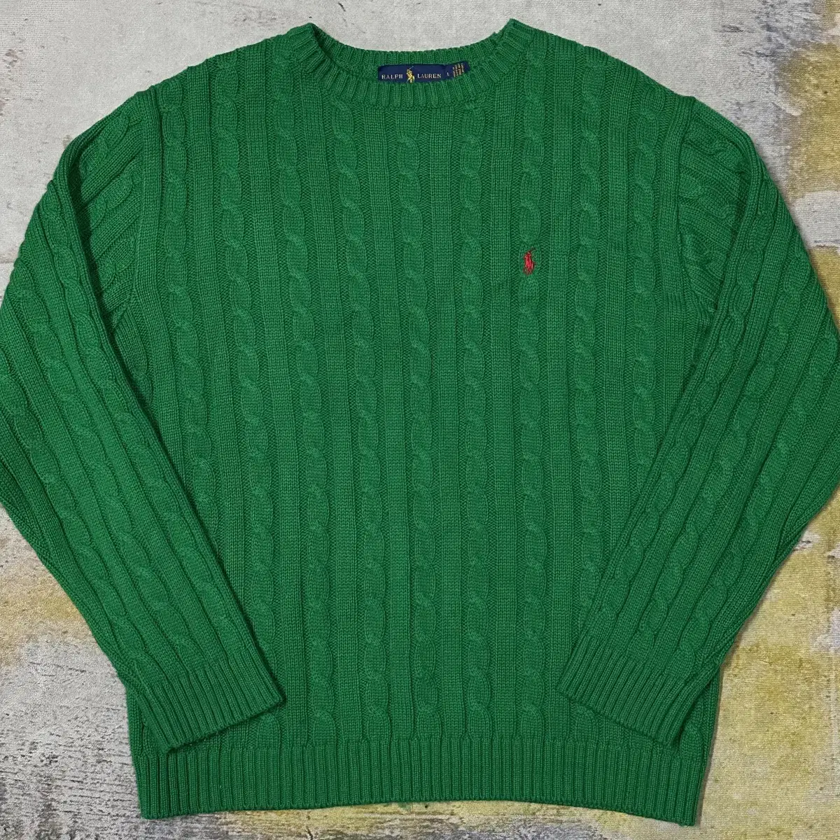 Polo Ralph Lauren Pretzel Green Knit