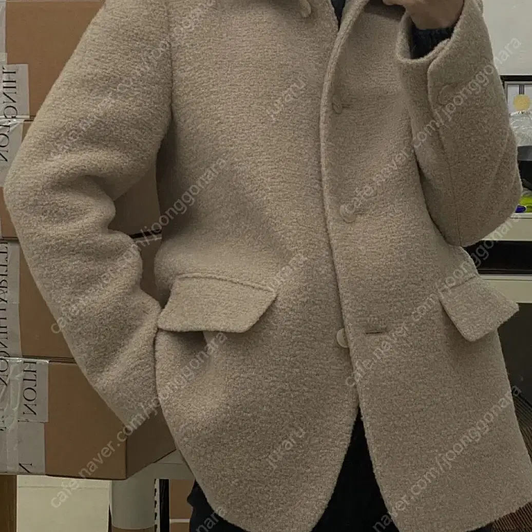 낫띵리튼 Boucle weaving jacket