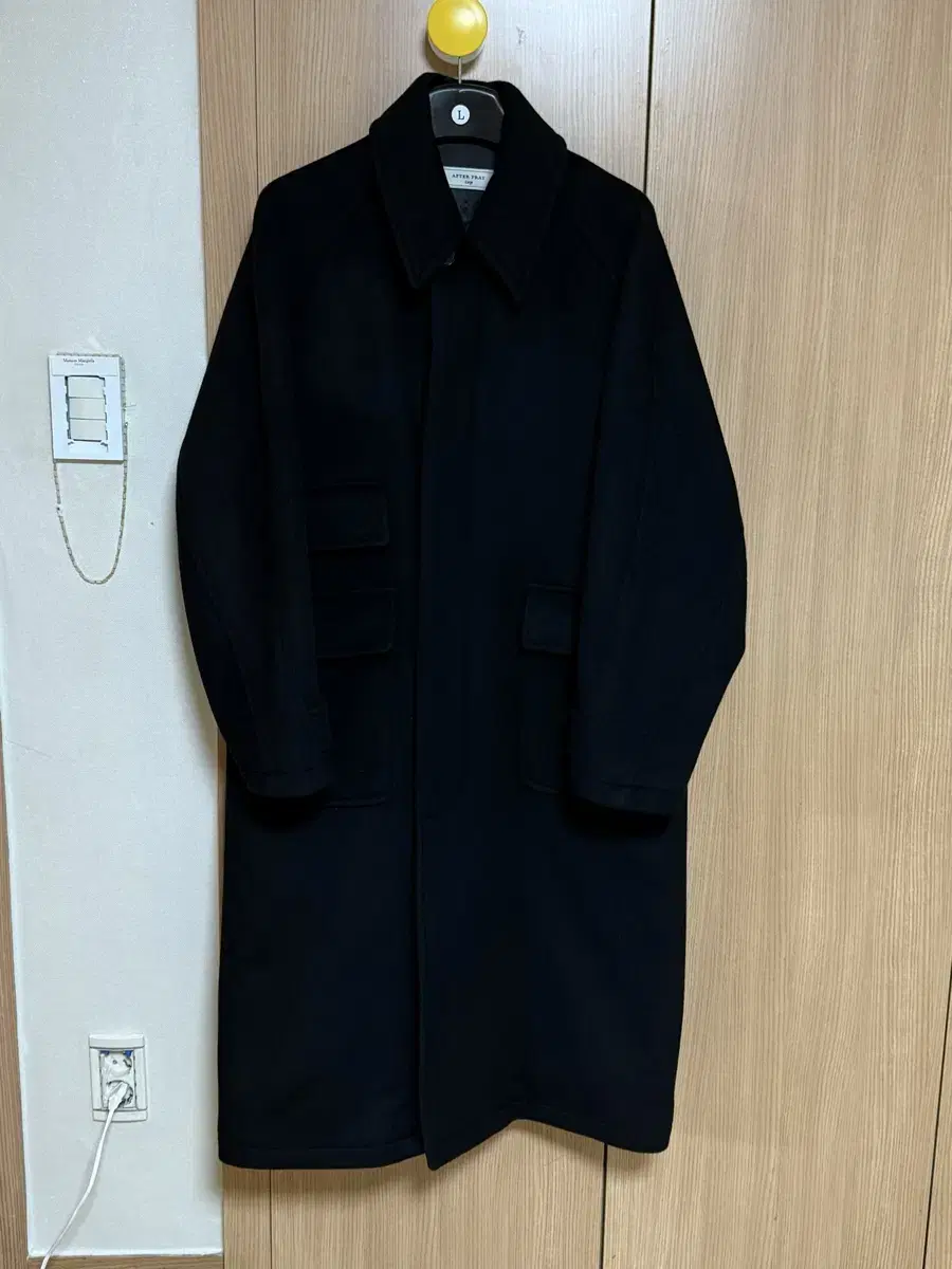 Afterpray Cashmere Balmacan Coat Black L