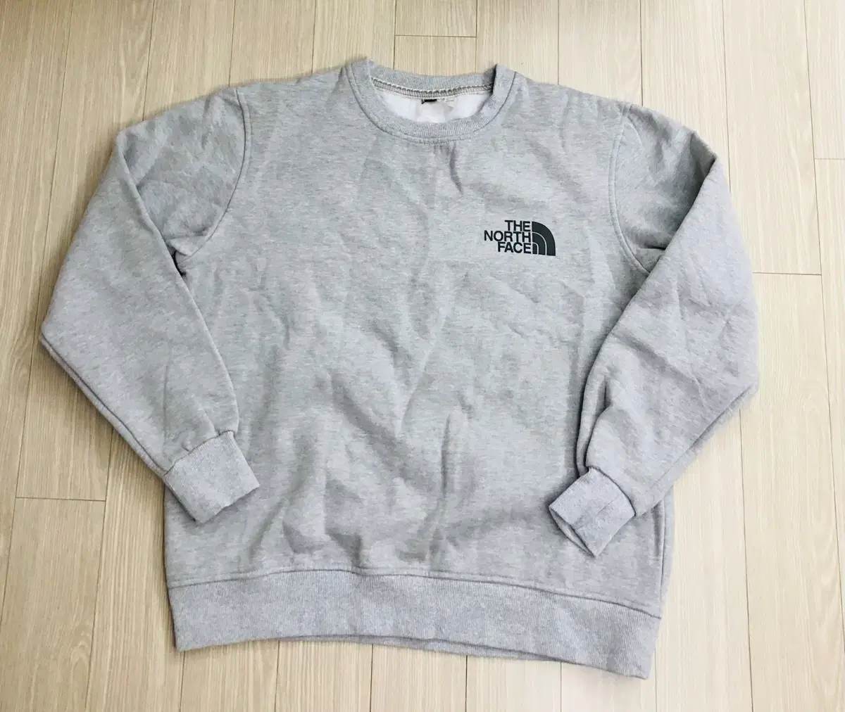 Size L100 The North Face Brushed Sweater Gray Authentic