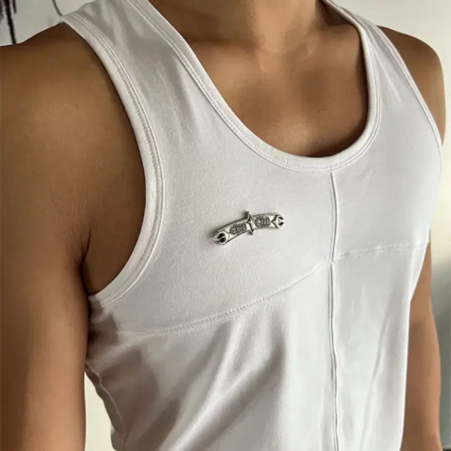 Thug Club Tank top/white/1 떠그클럽나시빈티지산산기어