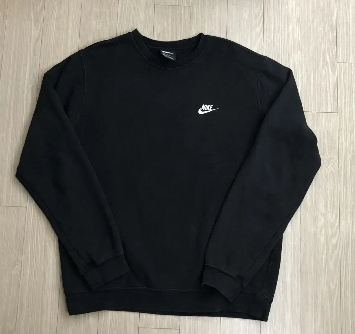 Size L100 Nike Brushed Sweatshirt Black Authentic