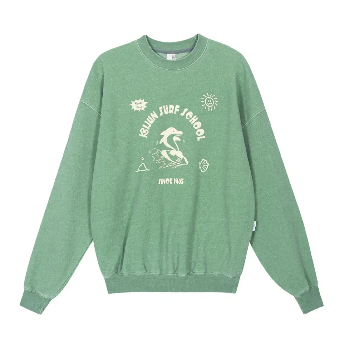 [NEW] Standard Surf School Pullover Sweatshirt Man to Man / Green / S