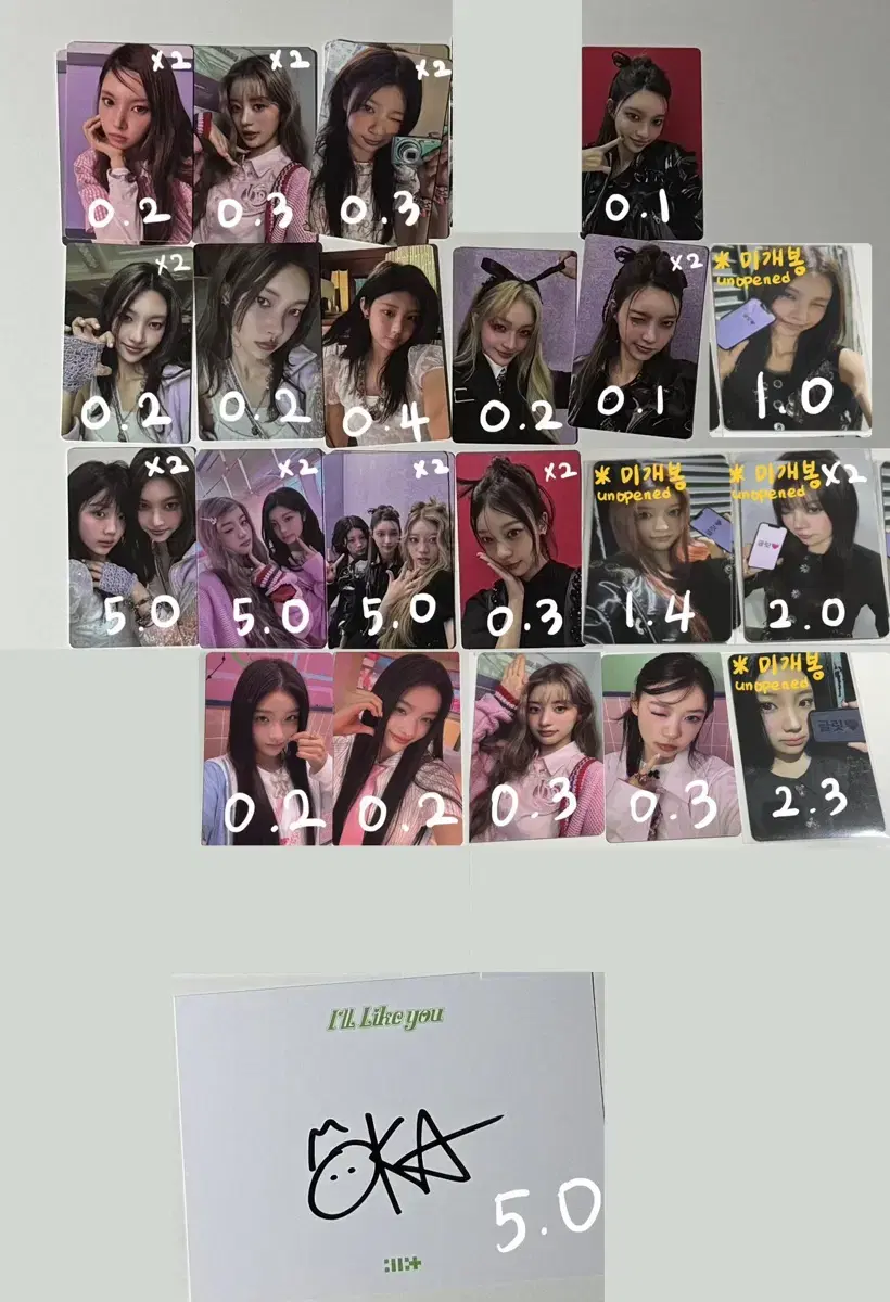 Eyelet photocard yoona min mocha wonhee iroha unreleased photocard katak youtube sign postcard