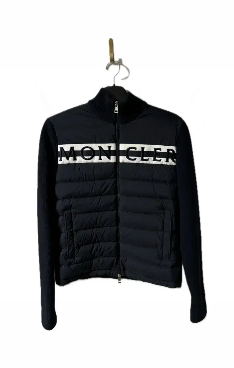 Moncler Tricot embroidered knit puffer size M