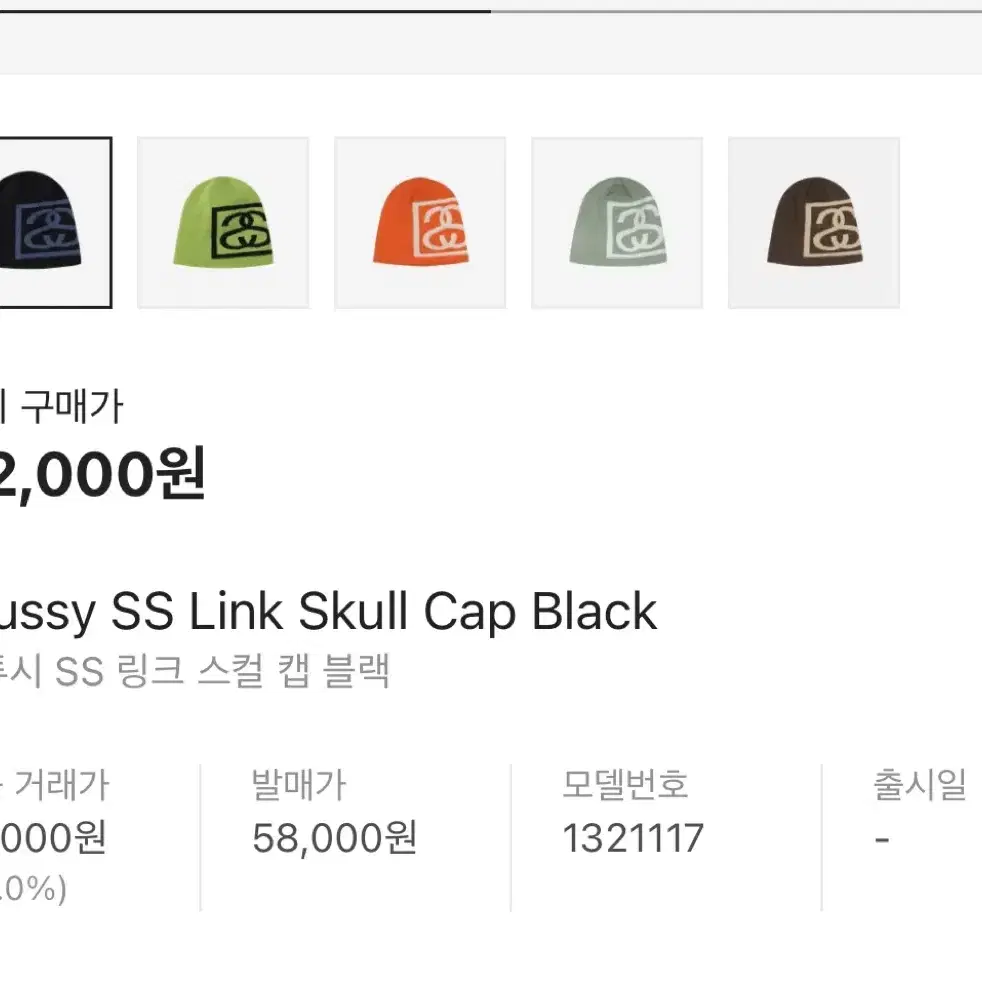 스투시 비니 스컬캡 Stussy SS Link Skull Cap