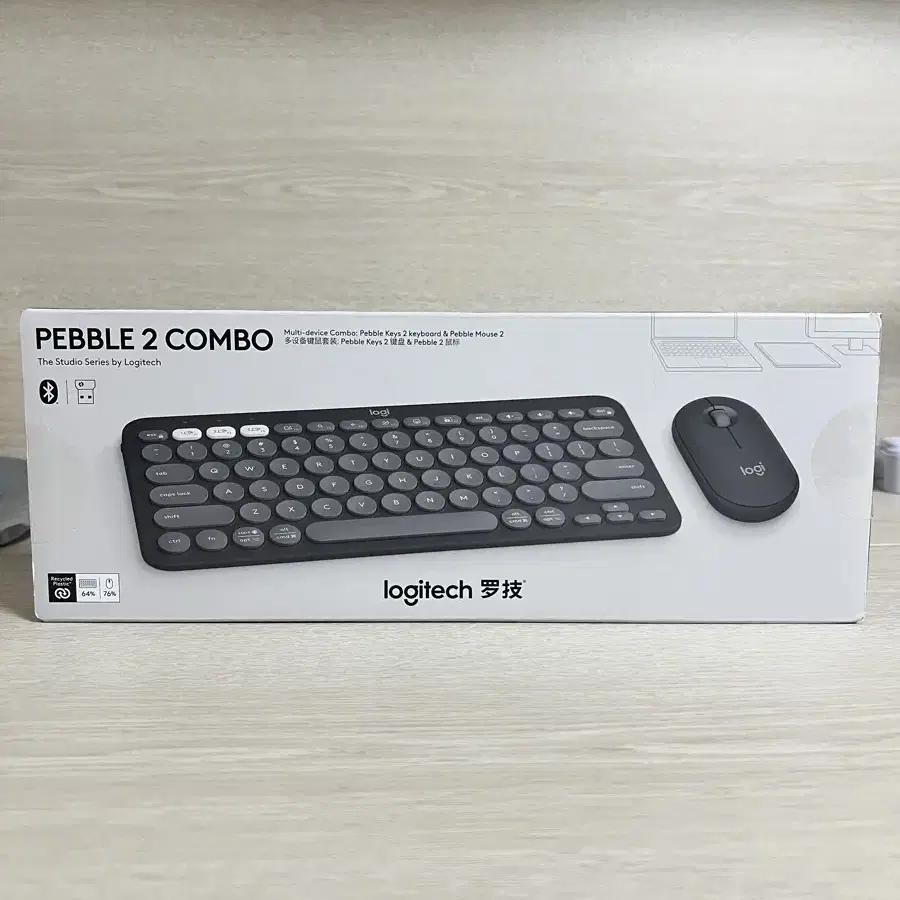 로지텍 k380s m350s 키보드 마우스 pebble 콤보 미개봉