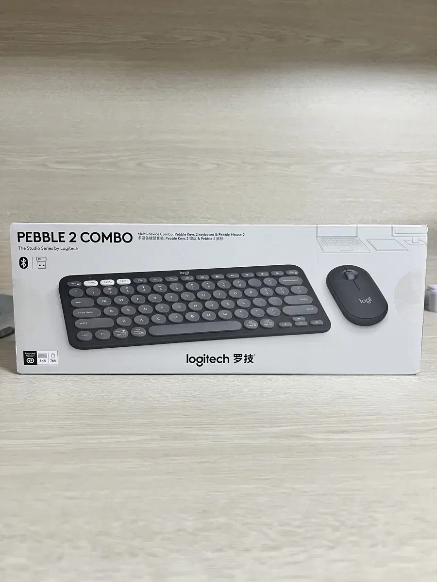 로지텍 k380s m350s 키보드 마우스 pebble 콤보 미개봉