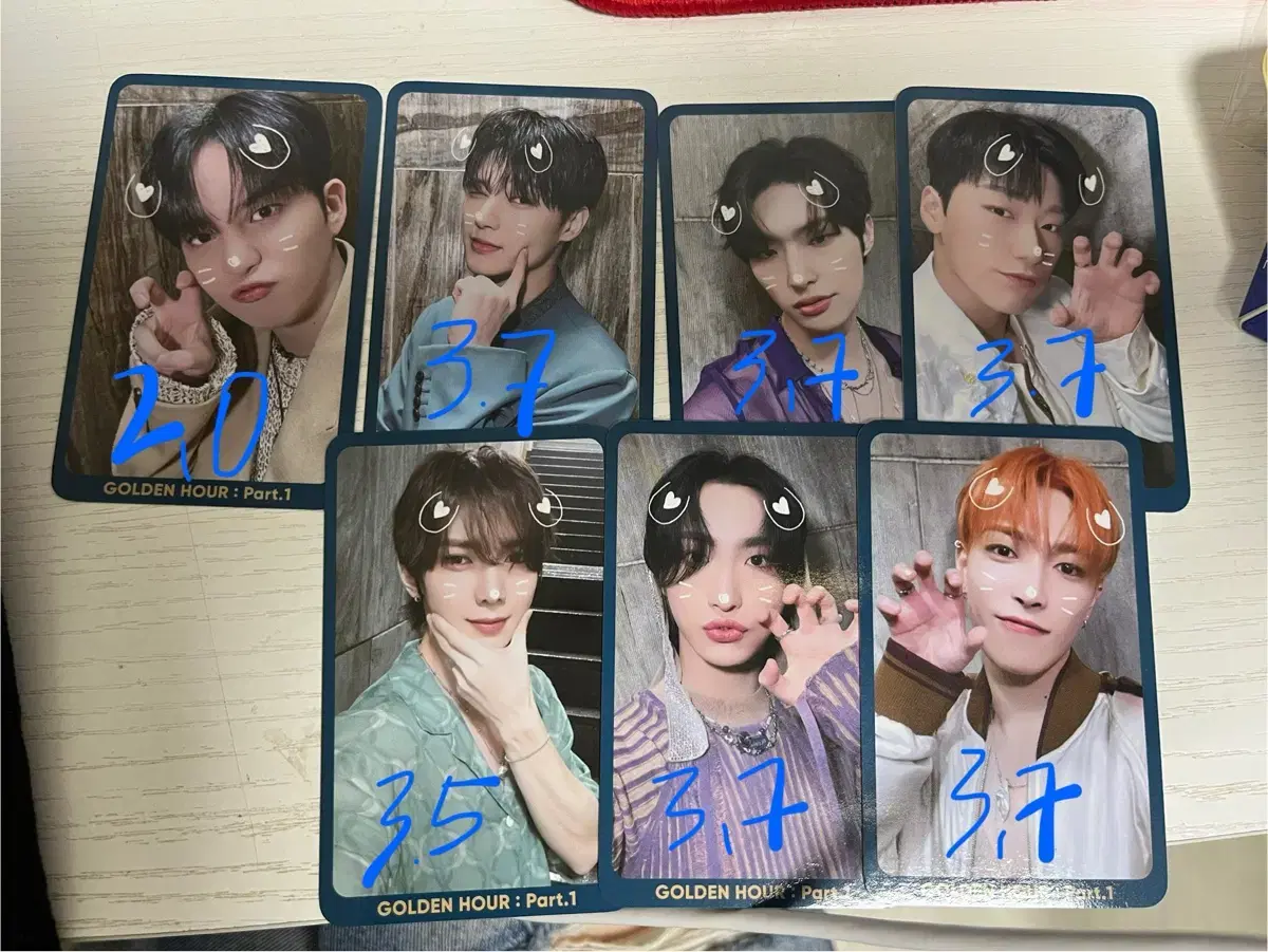 ateez work work broadcast photocard wts