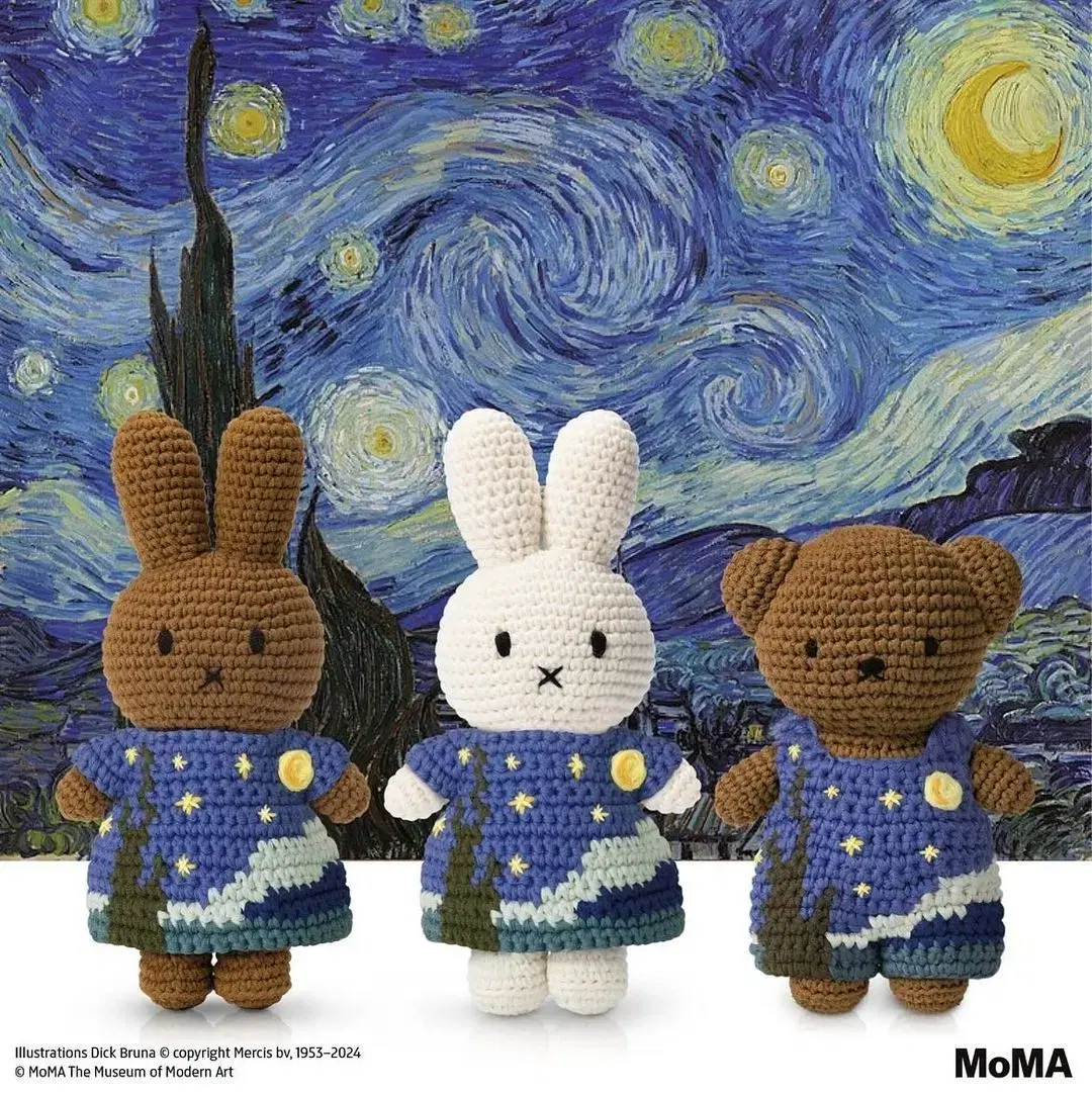 모마 미피 moma miffy 인형 반 고흐