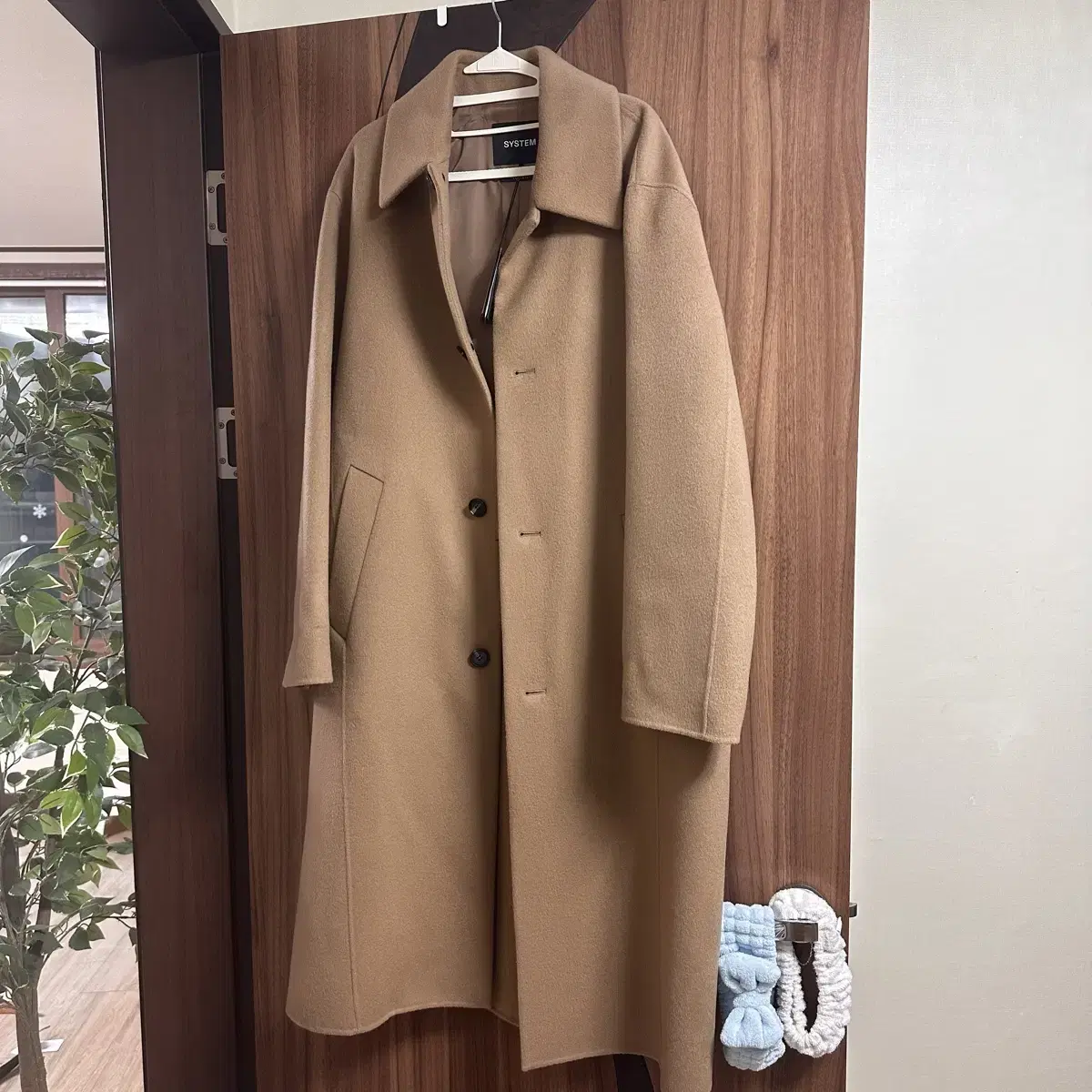 (100, 105)System Homme 23FW Cashmere Balmacan Coat