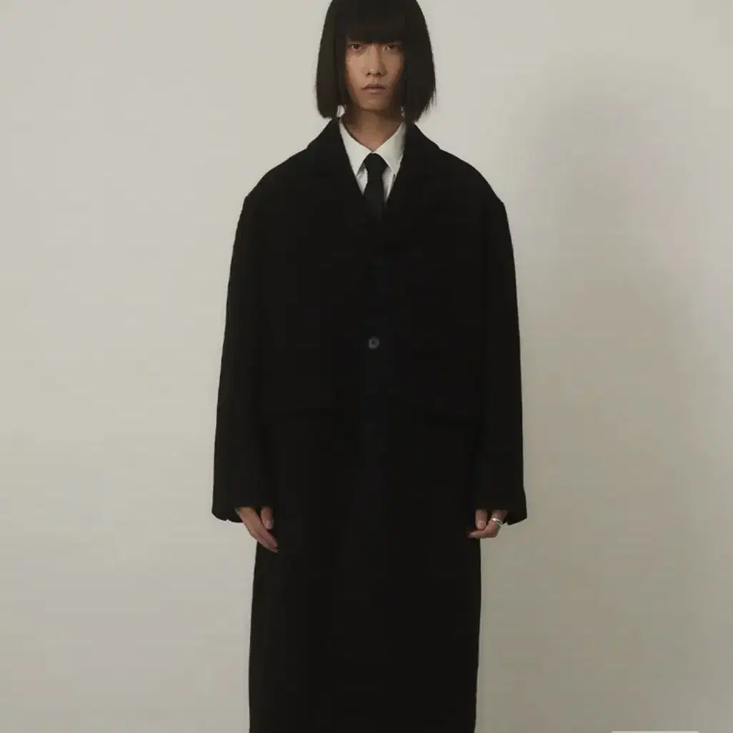 엠엠지엘 OVERSIZED WOOL-COAT (BLACK) 4사이즈