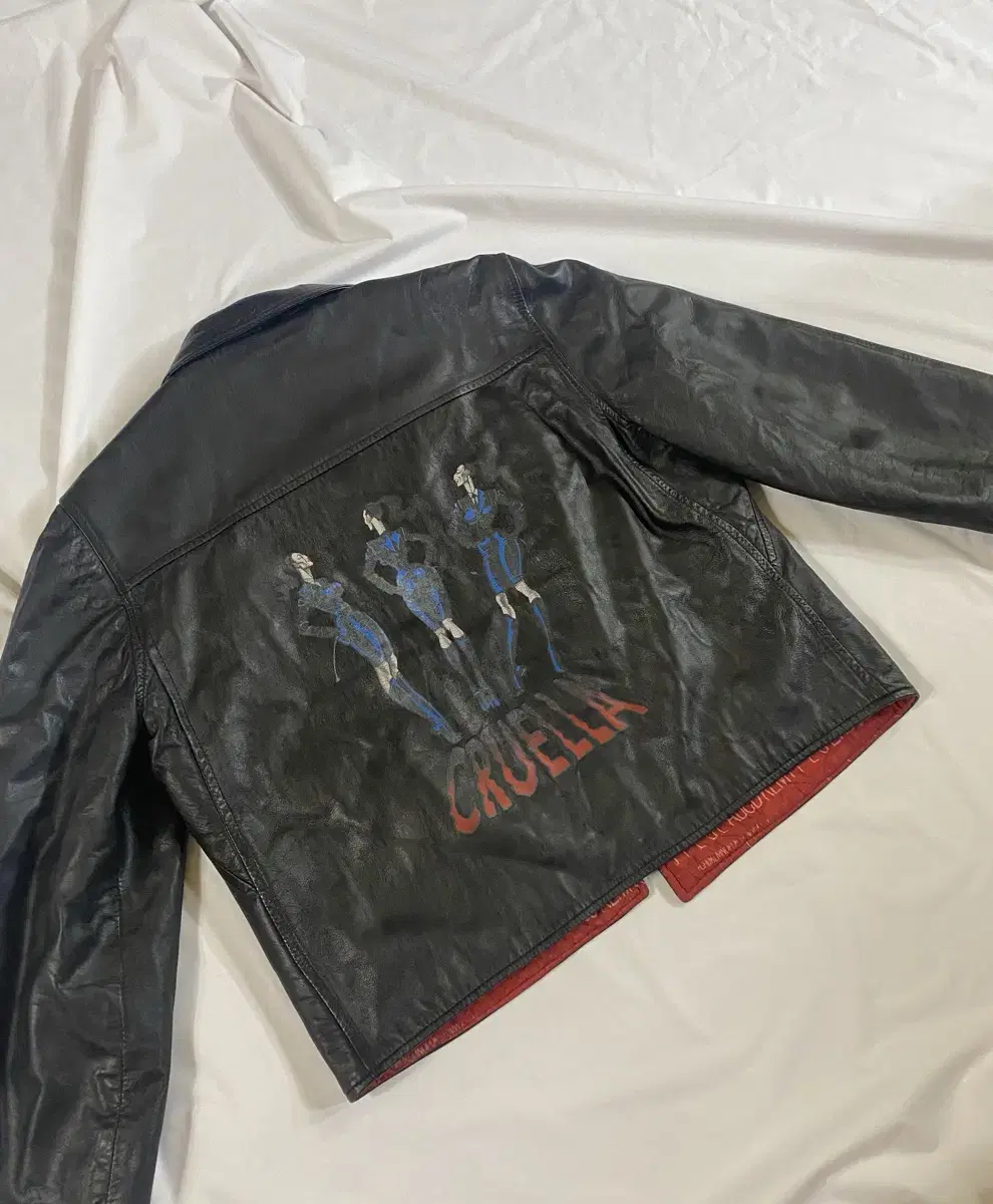 Jean Paul Gaultier 90s Padded Leather and Leather Jacket L