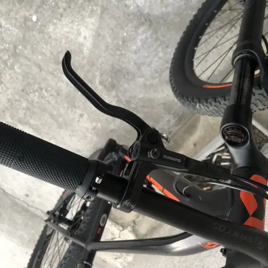 스콧 ASPECT 740 화강암 Shimano 디스크 브레이크와 싱크로