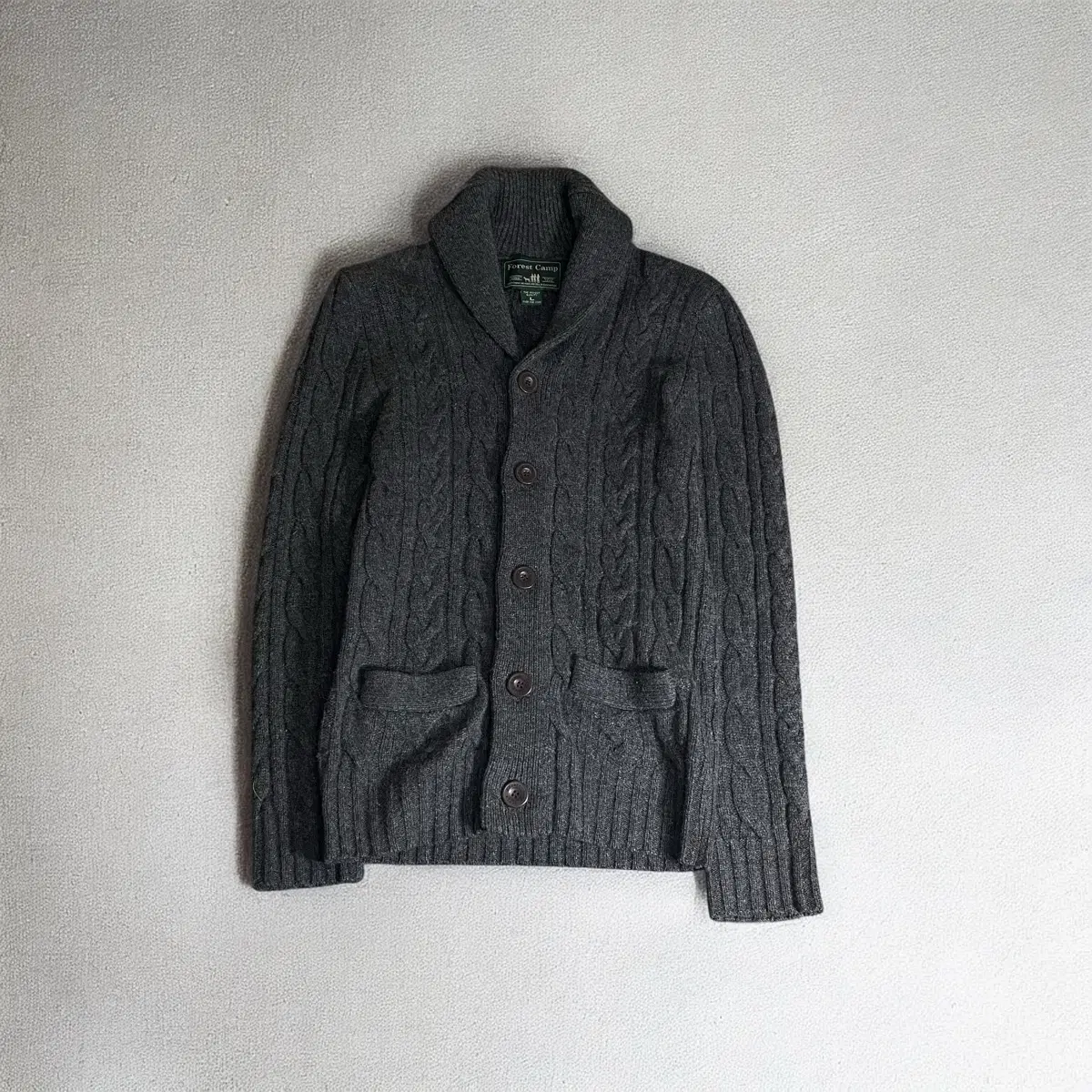 Forestcamp Wool Shawl Neck Cardigan L