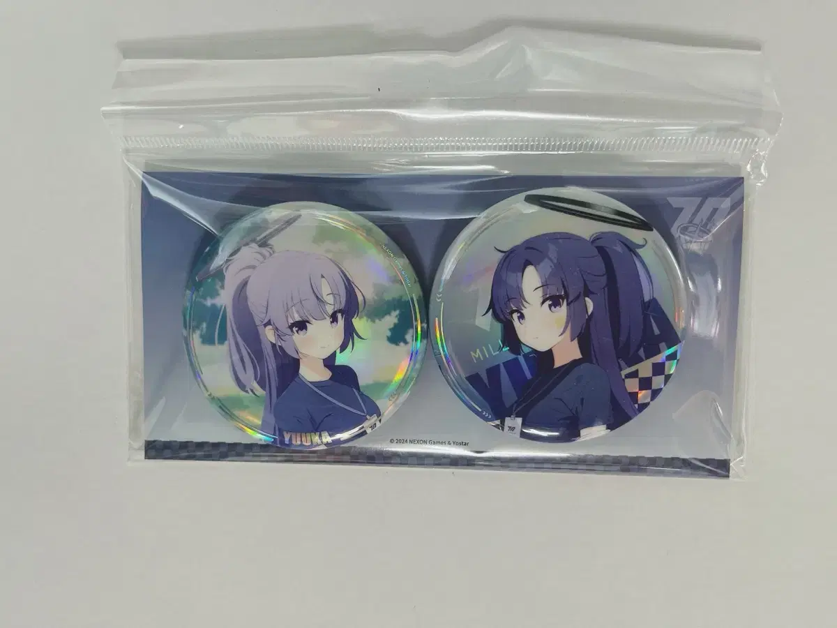 [Unsealed] Bloo Archives Official Unyuka Yuuka Badge Set