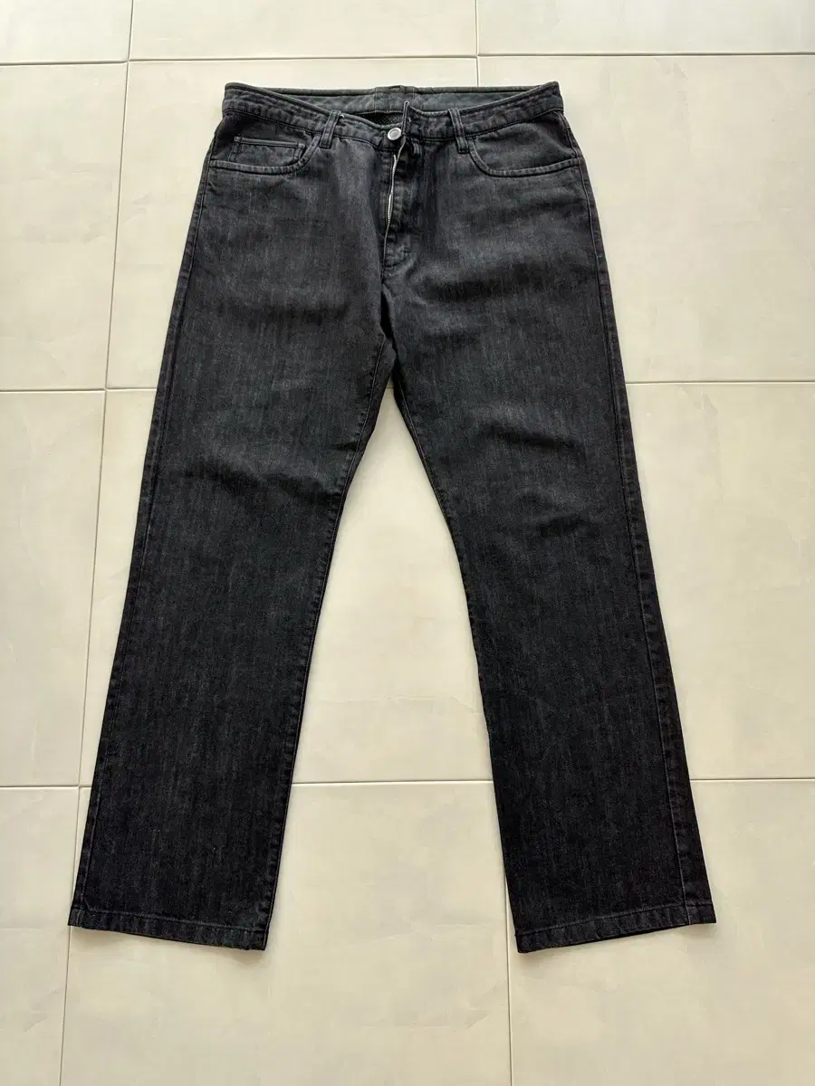 Zegna Sport Wash Black Denim Pants Size 34 (32-33)