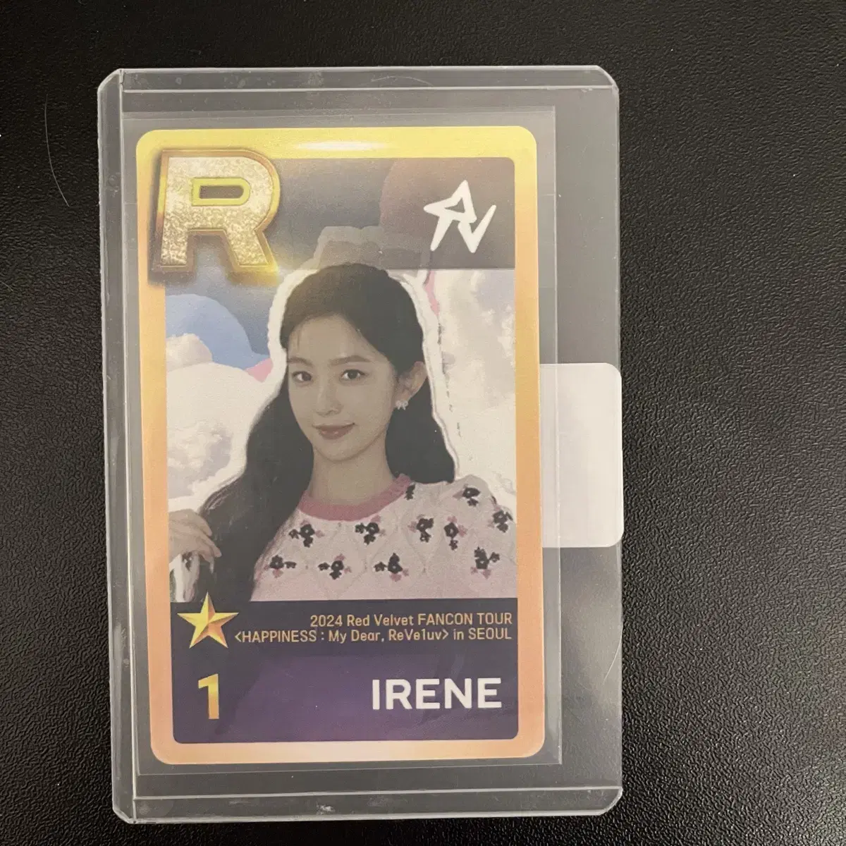 Red Velvet irene fan con superstar sm Mission Certified Photocard