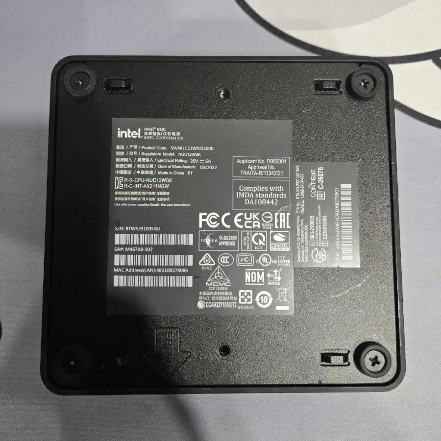 Intel Nuc 12 pro 미니 pc