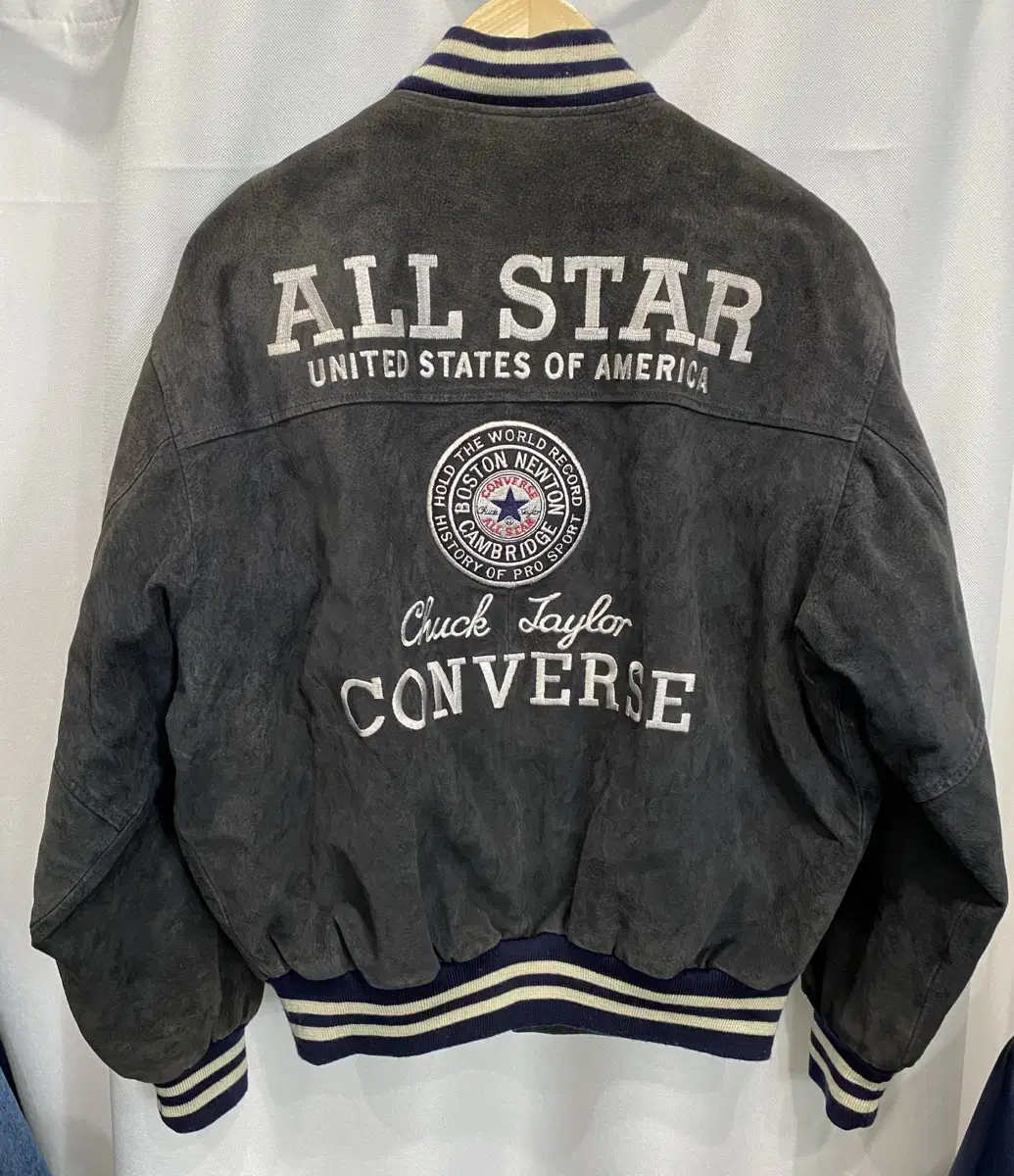 [M Recommended/Unavailable] 90s Converse Big Logo Suede Varsity Jacket