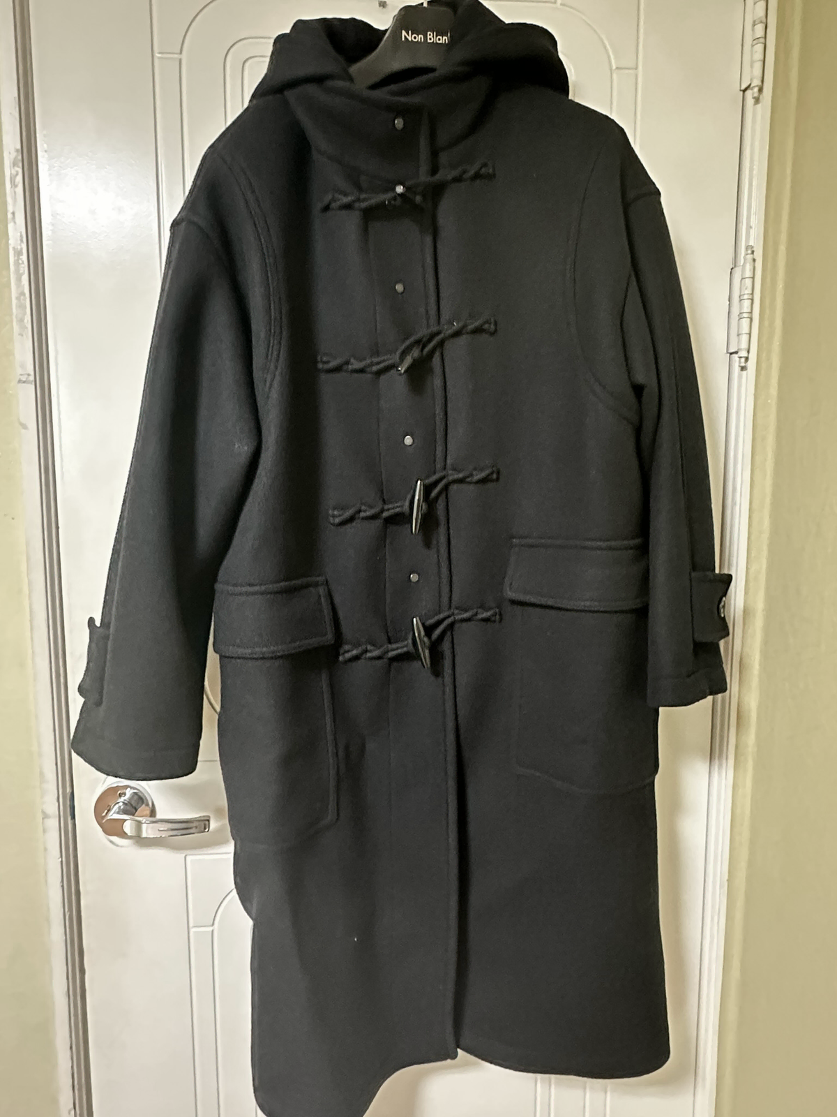 Nunblank Detachable Hooded Duffel Coat Dark Navy (New)