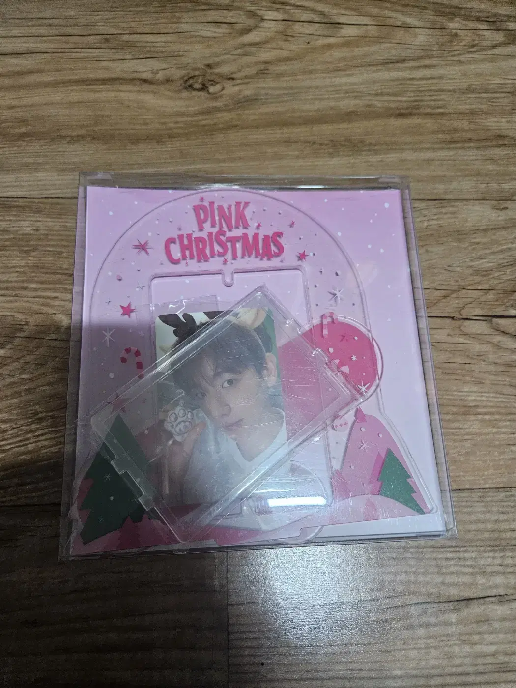 EXO baekhyun 2023 Pink Christmas acrylic stand + Random photocard!