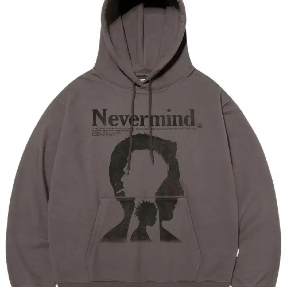 [M] 비바스튜디오 후드티 브라운 NEVERMIND HOODIE