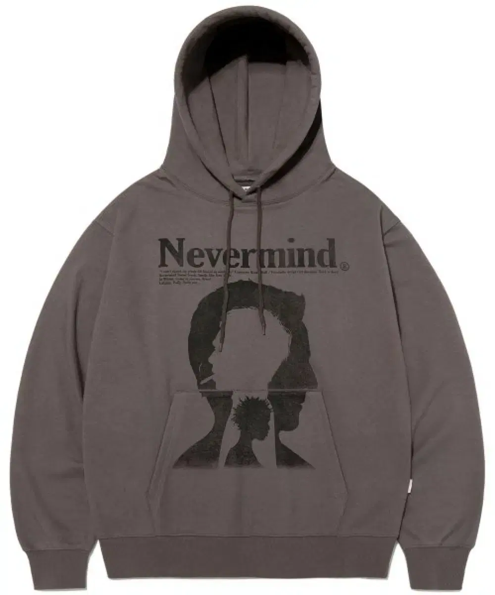 [M] VIVA STUDIO Hoodie Brown NEVERMIND HOODIE