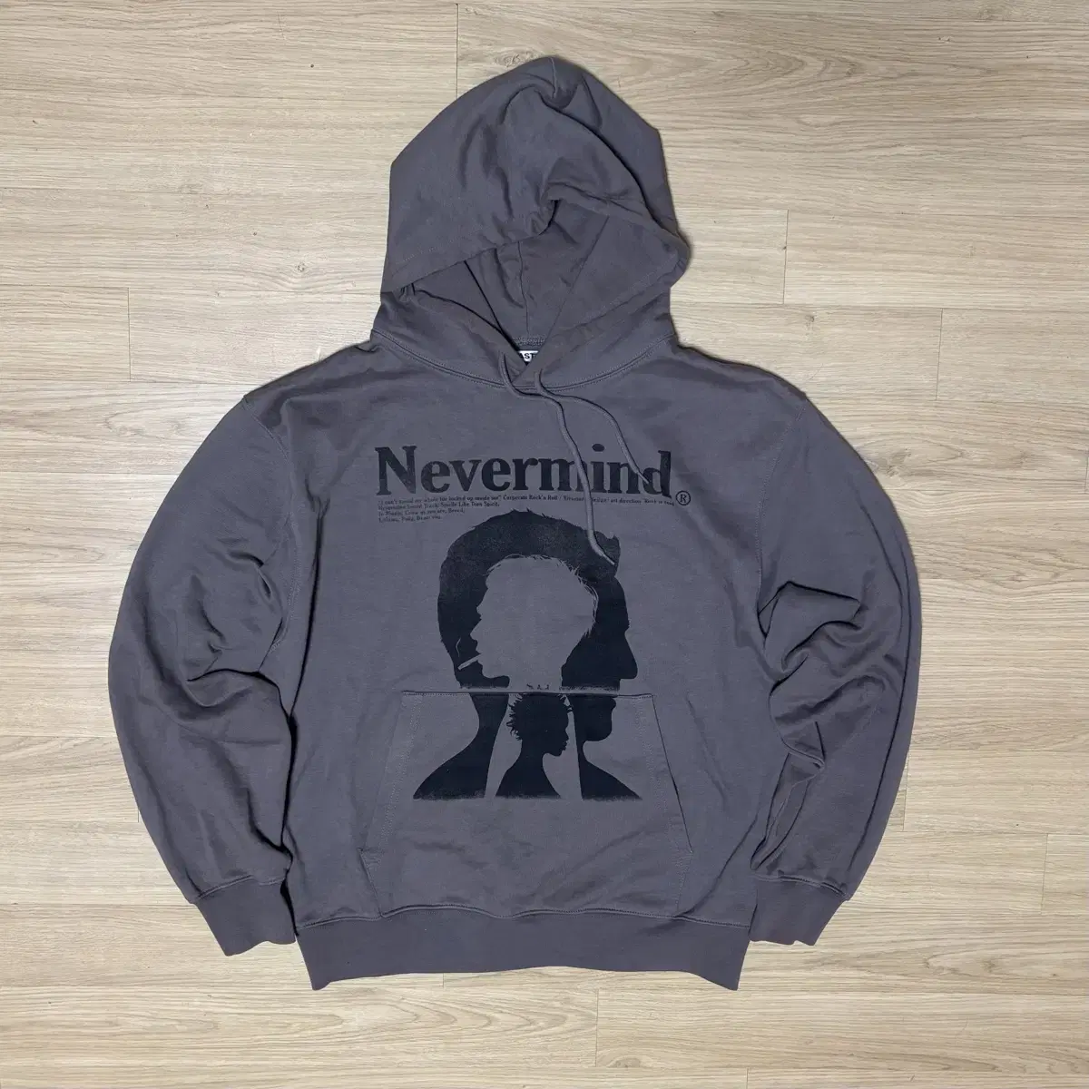 [M] 비바스튜디오 후드티 브라운 NEVERMIND HOODIE