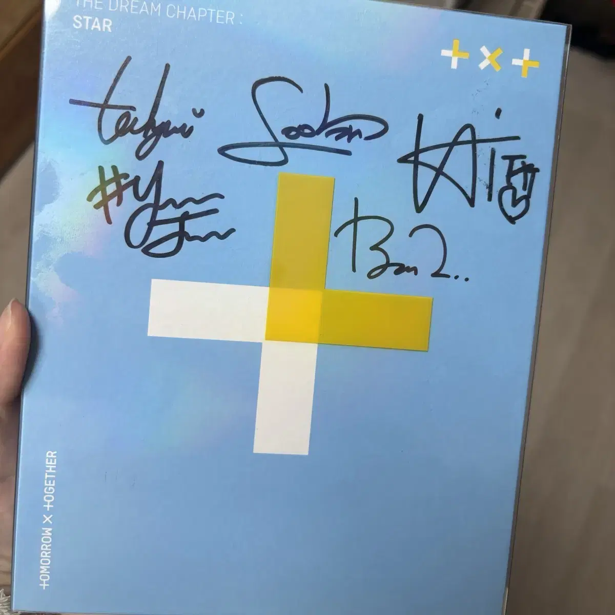 TXT autographed album