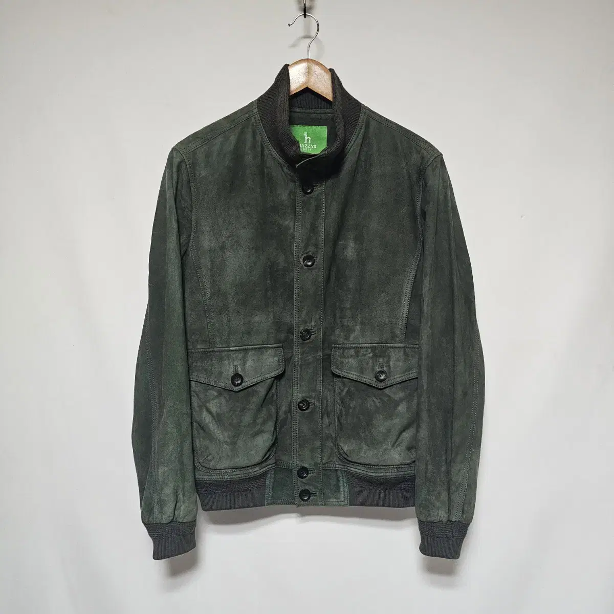 Hedges Goatskin Harrington Suede Jacket Size 95 Leather Jacket