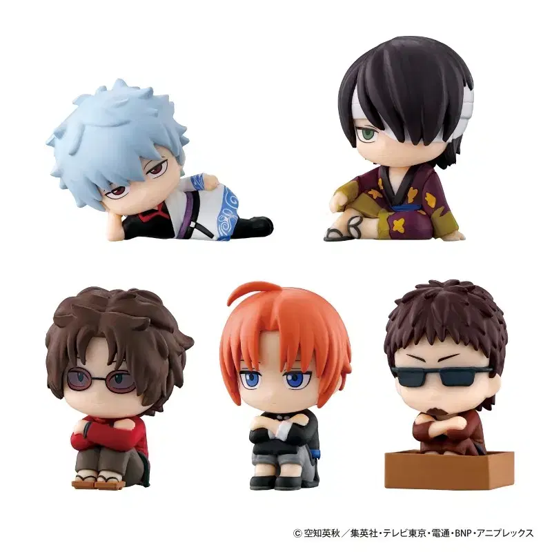 Gintama Machiboke Vol. 3 5pcs VANDAI Gacha Figures sell Gintoki Takasugi Kamui