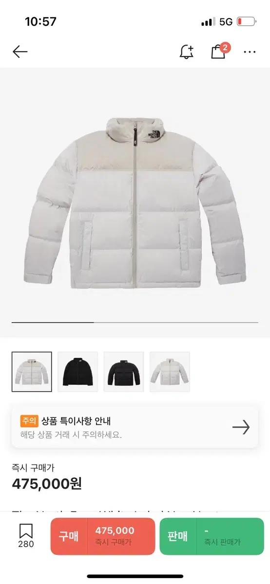 The North Face Nupsea Cream 100 (L)