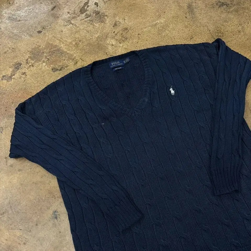 [ Genuine/XS ] Polo Ralph Lauren Pretzel Knit Tee