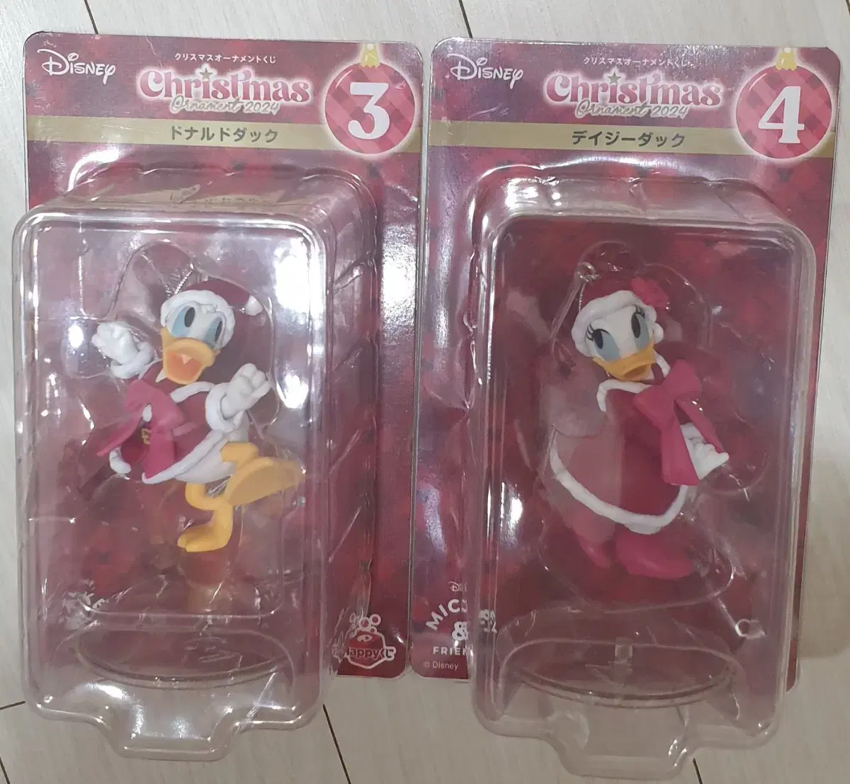 Disney Christmas Happy Koozies No. 3 Donald No. 4 Daisy Ornament