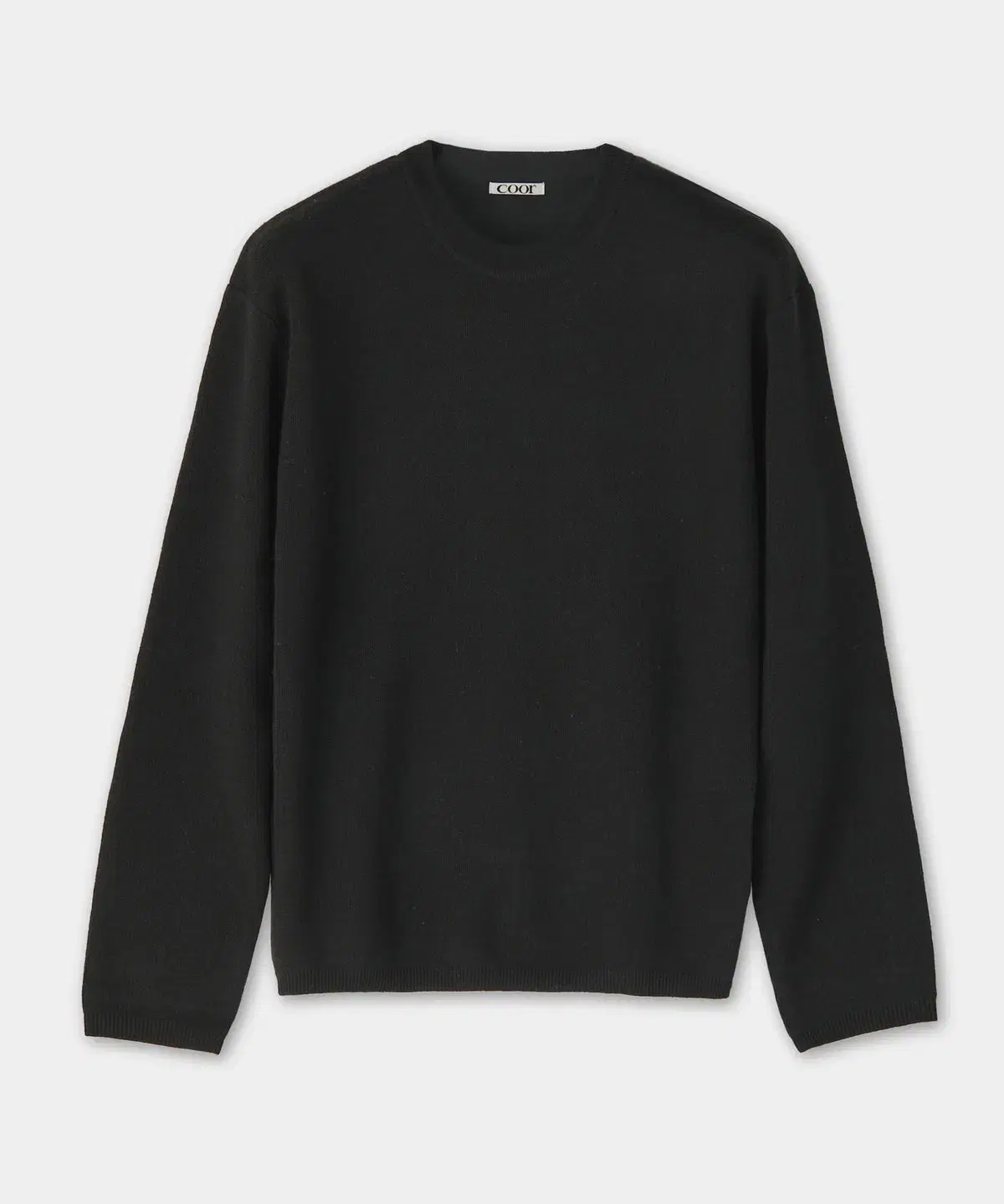 [New] Coor Topfill Cashmere Round Knit Black - M