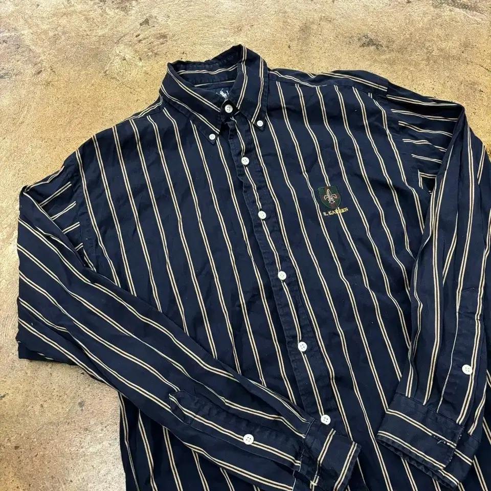 [ Genuine/S ] Polo Ralph Lauren Vintage kara Shirt Long Sleeve